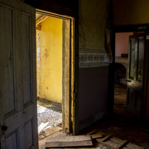 Open doorways to abandoned rooms